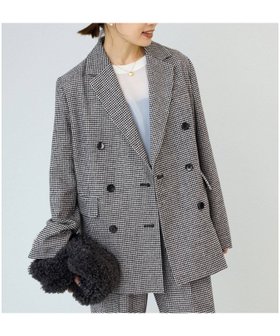 【イエナ/IENA】 千鳥 Wブレストジャケット人気、トレンドファッション・服の通販 founy(ファニー) ファッション Fashion レディースファッション WOMEN アウター Coat Outerwear ジャケット Jackets 2024年 2024 2024-2025秋冬・A/W Aw/Autumn/Winter/Fw/Fall/2024-2025 A/W・秋冬 Aw・Autumn/Winter・Fw・Fall-Winter おすすめ Recommend ウォーム Worm ジャケット Jacket セットアップ Set Up ダブル Double チェック Check バランス Balance |ID:prp329100004226661