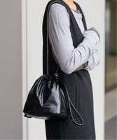 【ジャーナルスタンダード レリューム/JOURNAL STANDARD relume】のRELUME チェーンキンチャクバッグ 人気、トレンドファッション・服の通販 founy(ファニー) ファッション Fashion レディースファッション WOMEN バッグ Bag 2024年 2024 2024-2025秋冬・A/W Aw/Autumn/Winter/Fw/Fall/2024-2025 コンパクト Compact スマート Smart チェーン Chain フォルム Form ポーチ Pouch エレガント 上品 Elegant 巾着 Purse 財布 Wallet |ID:prp329100004226758