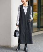 【ジャーナルスタンダード レリューム/JOURNAL STANDARD relume】のウォッシャブルボックスタックジャンパースカート 人気、トレンドファッション・服の通販 founy(ファニー) ファッション Fashion レディースファッション WOMEN スカート Skirt 2024年 2024 2024-2025秋冬・A/W Aw/Autumn/Winter/Fw/Fall/2024-2025 インナー Inner シンプル Simple ツイード Tweed ボックス Box ロング Long thumbnail ブラック|ID: prp329100004228349 ipo3291000000029484155