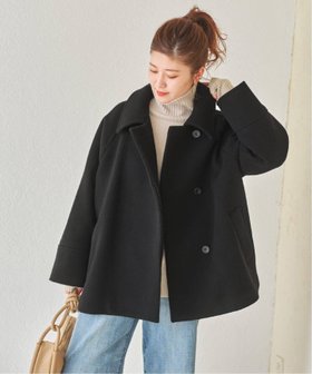 【スピック&スパン/Spick & Span】の《追加 》W/Nyモッサステンカラーショートコート 人気、トレンドファッション・服の通販 founy(ファニー) ファッション Fashion レディースファッション WOMEN アウター Coat Outerwear コート Coats バランス Balance 再入荷 Restock/Back In Stock/Re Arrival |ID:prp329100004228721