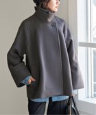 【スピック&スパン/Spick & Span】の《追加 》W/Nyモッサステンカラーショートコート 人気、トレンドファッション・服の通販 founy(ファニー) ファッション Fashion レディースファッション WOMEN アウター Coat Outerwear コート Coats バランス Balance 再入荷 Restock/Back In Stock/Re Arrival thumbnail グレー|ID: prp329100004228721 ipo3291000000029294262