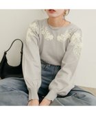 【ナチュラルクチュール/natural couture】のお花モチーフコード刺繍ニット 人気、トレンドファッション・服の通販 founy(ファニー) ファッション Fashion レディースファッション WOMEN トップス・カットソー Tops/Tshirt ニット Knit Tops 2024年 2024 2024-2025秋冬・A/W Aw/Autumn/Winter/Fw/Fall/2024-2025 A/W・秋冬 Aw・Autumn/Winter・Fw・Fall-Winter なめらか Smooth コンパクト Compact シンプル Simple スラックス Slacks フェミニン Feminine フレア Flare ポケット Pocket モチーフ Motif thumbnail ライトグレー|ID: prp329100004228959 ipo3291000000029387785