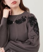 【ナチュラルクチュール/natural couture】のお花モチーフコード刺繍ニット 人気、トレンドファッション・服の通販 founy(ファニー) ファッション Fashion レディースファッション WOMEN トップス・カットソー Tops/Tshirt ニット Knit Tops 2024年 2024 2024-2025秋冬・A/W Aw/Autumn/Winter/Fw/Fall/2024-2025 A/W・秋冬 Aw・Autumn/Winter・Fw・Fall-Winter なめらか Smooth コンパクト Compact シンプル Simple スラックス Slacks フェミニン Feminine フレア Flare ポケット Pocket モチーフ Motif thumbnail チャコールグレー|ID: prp329100004228959 ipo3291000000029387786