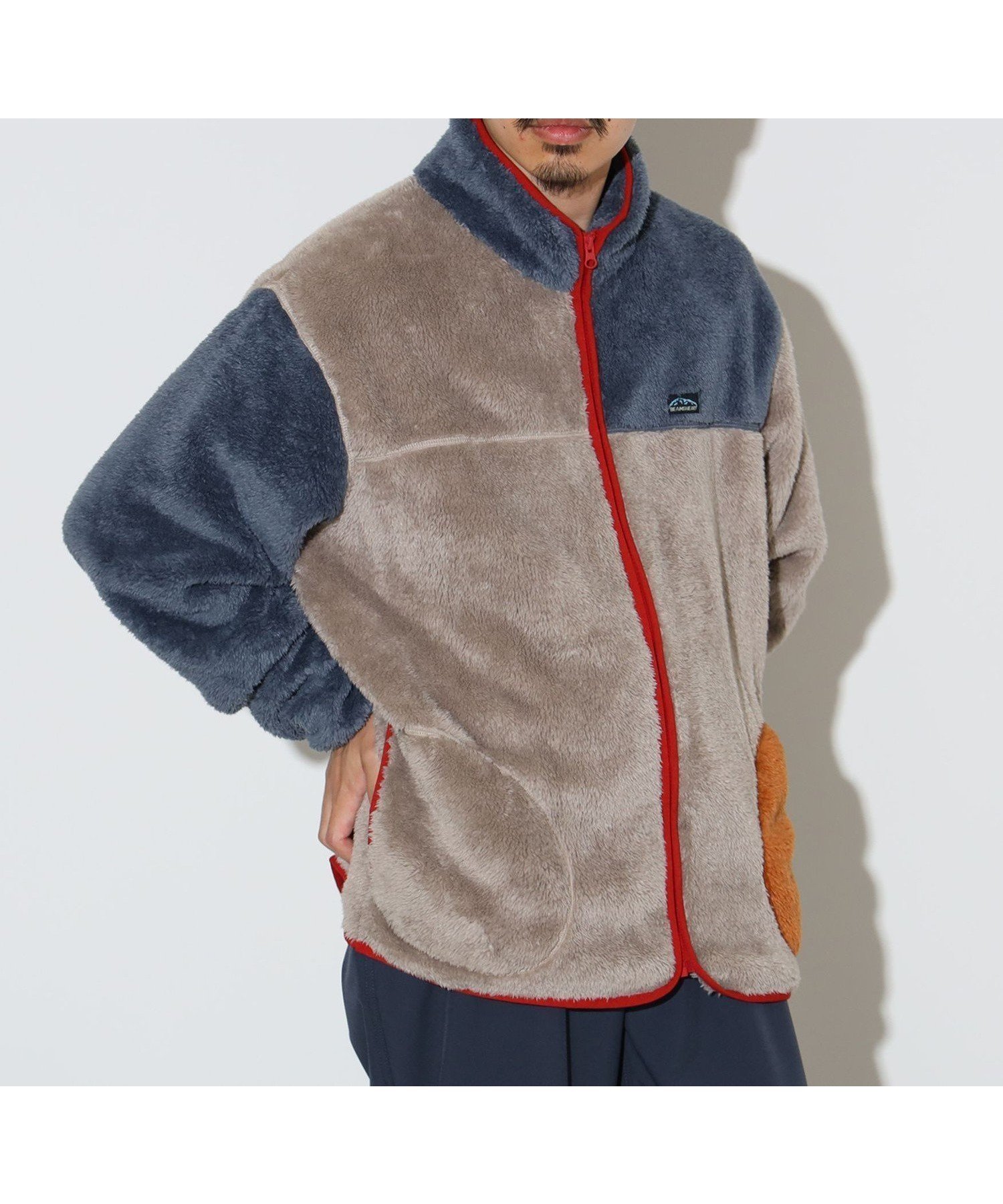 【ビームス ハート/BEAMS HEART / MEN】の【11/7新規値下げ】切り替え ボアフリース ジャケット スウェット 24AW インテリア・キッズ・メンズ・レディースファッション・服の通販 founy(ファニー) 　ファッション　Fashion　メンズファッション　MEN　2024年　2024　2024-2025秋冬・A/W　Aw/Autumn/Winter/Fw/Fall/2024-2025　おすすめ　Recommend　インナー　Inner　ジャケット　Jacket　スウェット　Sweat　デニム　Denim　フィット　Fit　リラックス　Relax　ロング　Long　IVORY|ID: prp329100004229859 ipo3291000000029532231