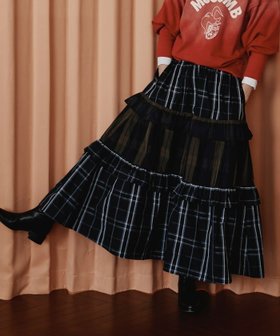 【フリークスストア/FREAK'S STORE】のチェック フリル フレア ティアードスカート 24AW 人気、トレンドファッション・服の通販 founy(ファニー) ファッション Fashion レディースファッション WOMEN スカート Skirt ティアードスカート Tiered Skirts コレクション Collection チェック Check ティアードスカート Tiered Skirt トレンド Trend パターン Pattern フリル Frills フレア Flare プリント Print ポケット Pocket ミックス Mix 無地 Plain Color A/W・秋冬 Aw・Autumn/Winter・Fw・Fall-Winter 冬 Winter 再入荷 Restock/Back In Stock/Re Arrival おすすめ Recommend 2024年 2024 2024-2025秋冬・A/W Aw/Autumn/Winter/Fw/Fall/2024-2025 |ID:prp329100004229911