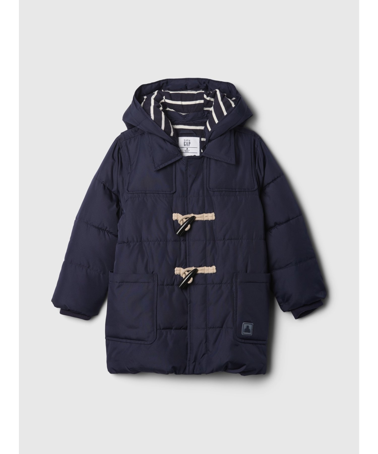 【ギャップ/GAP / KIDS】のbabyGap リサイクル パファー トグルコート 人気、トレンドファッション・服の通販 founy(ファニー) 　ファッション　Fashion　キッズファッション　KIDS　アウター　Coat Outerwear /Kids　キルティング　Quilting　クラシック　Classic　ジャージー　Jersey　ストレート　Straight　パッチ　Patch　フィット　Fit　フロント　Front　ポケット　Pocket　リラックス　Relax　長袖　Long Sleeve　 other-1|ID: prp329100004230594 ipo3291000000029509294