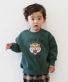 【デビロック/devirock / KIDS】のデビラボ プリント 裏起毛 BOXシルエット トレーナー 009-トラ-Dグリーン|ID: prp329100004230612 ipo3291000000030145313