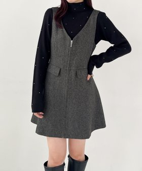 【ヘザー/Heather】のヘリンボーンZIPミニジャンスカ 人気、トレンドファッション・服の通販 founy(ファニー) ファッション Fashion レディースファッション WOMEN おすすめ Recommend クラシック Classic フラップ Flap フレア Flare ヘリンボーン Herringbone ポケット Pocket エレガント 上品 Elegant |ID:prp329100004230631