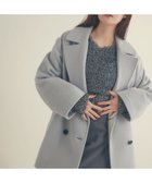 【ナチュラル ビューティー ベーシック/NATURAL BEAUTY BASIC】のダブルブレストフォルムミドルコート 24AW ブルーグレー|ID: prp329100004231370 ipo3291000000029471887