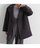 【ナチュラル ビューティー ベーシック/NATURAL BEAUTY BASIC】のダブルブレストフォルムミドルコート 24AW チャコール1|ID: prp329100004231370 ipo3291000000029471888