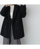 【ナチュラル ビューティー ベーシック/NATURAL BEAUTY BASIC】のダブルブレストフォルムミドルコート 24AW ネイビー|ID: prp329100004231370 ipo3291000000029471892