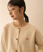 【フリークスストア/FREAK'S STORE】のワンポイントハートコンパクトニットカーディガン 24AW ナチュラル|ID: prp329100004231393 ipo3291000000029509261