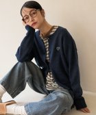 【フリークスストア/FREAK'S STORE】のワンポイントハートコンパクトニットカーディガン 24AW ネイビー|ID: prp329100004231393 ipo3291000000029509267