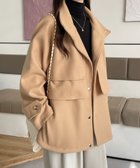 【バナーバレット/Banner Barrett】のスタンドカラーケープデザインショートコート 人気、トレンドファッション・服の通販 founy(ファニー) ファッション Fashion レディースファッション WOMEN アウター Coat Outerwear コート Coats スタンド Stand トレンド Trend ハイネック High Neck フロント Front ポケット Pocket ルーズ Loose 防寒 Cold Protection thumbnail ベージュ|ID: prp329100004231517 ipo3291000000029539034