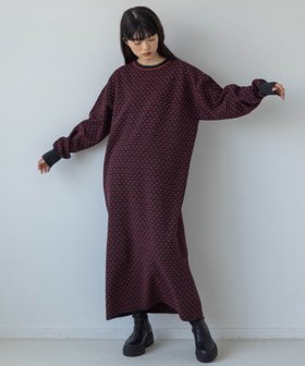 【ローリーズファーム/LOWRYS FARM】の【yuw】ジャガードリボンニットワンピース 人気、トレンドファッション・服の通販 founy(ファニー) ファッション Fashion レディースファッション WOMEN ワンピース Dress ニットワンピース Knit Dresses バランス Balance リボン Ribbon 再入荷 Restock/Back In Stock/Re Arrival |ID:prp329100004231726