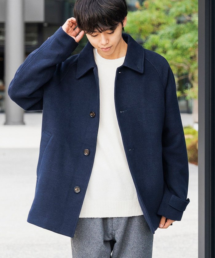 【ビームス ハート/BEAMS HEART / MEN】のショート ステンカラーコート インテリア・キッズ・メンズ・レディースファッション・服の通販 founy(ファニー) https://founy.com/ ファッション Fashion メンズファッション MEN 軽量 Lightweight ショート Short シンプル Simple ジーンズ Jeans スラックス Slacks スリーブ Sleeve トレンド Trend ハーフ Half フィット Fit ベーシック Basic メルトン Melton リラックス Relax ビジネス 仕事 通勤 Business |ID: prp329100004232332 ipo3291000000029510663