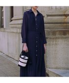 【ロペ/ROPE'】のシアープリーツシャツワンピース 人気、トレンドファッション・服の通販 founy(ファニー) ファッション Fashion レディースファッション WOMEN ワンピース Dress シャツワンピース Shirt Dresses おすすめ Recommend プリーツ Pleats リボン Ribbon リラックス Relax thumbnail ネイビー(40)|ID: prp329100004232523 ipo3291000000029332594