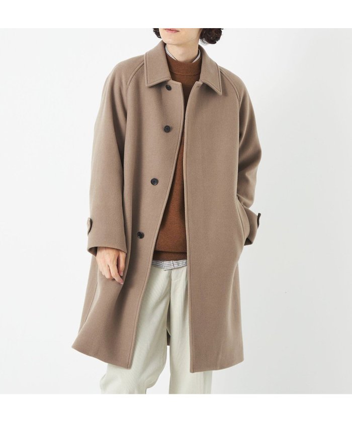 【その他のブランド/Other】のSENTDALE WOOL ステンカラーコート インテリア・キッズ・メンズ・レディースファッション・服の通販 founy(ファニー) https://founy.com/ ファッション Fashion メンズファッション MEN おすすめ Recommend スウェット Sweat スリーブ Sleeve フロント Front メルトン Melton |ID: prp329100004232543 ipo3291000000029415418