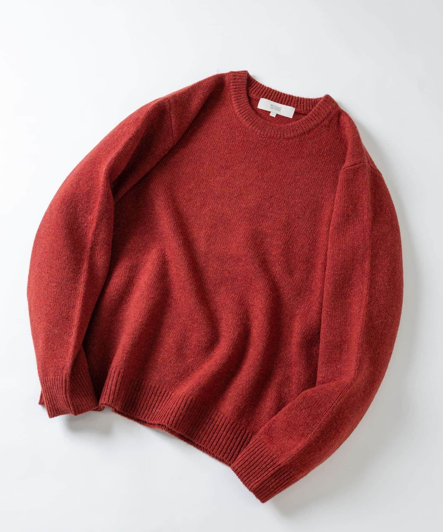 【アーバンリサーチ ロッソ/URBAN RESEARCH ROSSO / MEN】の『XLサイズあり』シェットランドウールクルーネックニット インテリア・キッズ・メンズ・レディースファッション・服の通販 founy(ファニー) 　ファッション　Fashion　メンズファッション　MEN　インナー　Inner　クラシカル　Classical　コーデュロイ　Corduroy　シンプル　Simple　スタンダード　Standard　スラックス　Slacks　デニム　Denim　バランス　Balance　フィット　Fit　ベーシック　Basic　冬　Winter　今冬　This Winter　A/W・秋冬　Aw・Autumn/Winter・Fw・Fall-Winter　2023年　2023　2023-2024秋冬・A/W　Aw/Autumn/Winter//Fw/Fall-Winter/2023-2024　RED|ID: prp329100004232607 ipo3291000000029549727