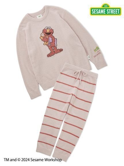 【ジェラートピケ オム/GELATO PIQUE HOMME / MEN】の【SESAME STREET】【HOMME】モチーフジャガードプルオーバー ロングパンツセット インテリア・キッズ・メンズ・レディースファッション・服の通販 founy(ファニー) 　ファッション　Fashion　メンズファッション　MEN　トップス・カットソー　Tops/Tshirt/Men　コレクション　Collection　セットアップ　Set Up　ボーダー　Border　メンズ　Mens　リラックス　Relax　ロング　Long　PNK[066]|ID: prp329100004232609 ipo3291000000029468057