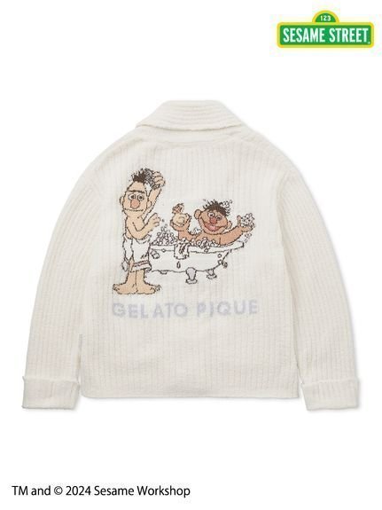 【ジェラート ピケ/gelato pique】の【SESAME STREET】【UNISEX】モチーフジャガードショールカーディガン 人気、トレンドファッション・服の通販 founy(ファニー) 　ファッション　Fashion　レディースファッション　WOMEN　トップス・カットソー　Tops/Tshirt　カーディガン　Cardigans　ユニセックス　Unisex　カーディガン　Cardigan　コレクション　Collection　ショール　Shawl　パウダー　Powder　パジャマ　Pajamas　フロント　Front　ポケット　Pocket　モコモコ　Fluffy　モチーフ　Motif　ワーク　Work　 other-1|ID: prp329100004232621 ipo3291000000029333531