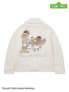 【ジェラート ピケ/gelato pique】の【SESAME STREET】【UNISEX】モチーフジャガードショールカーディガン OWHT[002]|ID:prp329100004232621