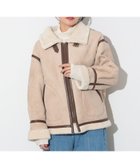 【ビームス ハート/BEAMS HEART】のフェイク ムートン フライト ジャケット BEIGE|ID: prp329100004232698 ipo3291000000029451356