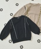 【ペアマノン/pairmanon / KIDS】の裏起毛 配色メロー トレーナー 人気、トレンドファッション・服の通販 founy(ファニー) ファッション Fashion キッズファッション KIDS カラフル Colorful シンプル Simple トレーナー Trainer ポケット Pocket thumbnail ブラック09|ID: prp329100004232997 ipo3291000000029530428