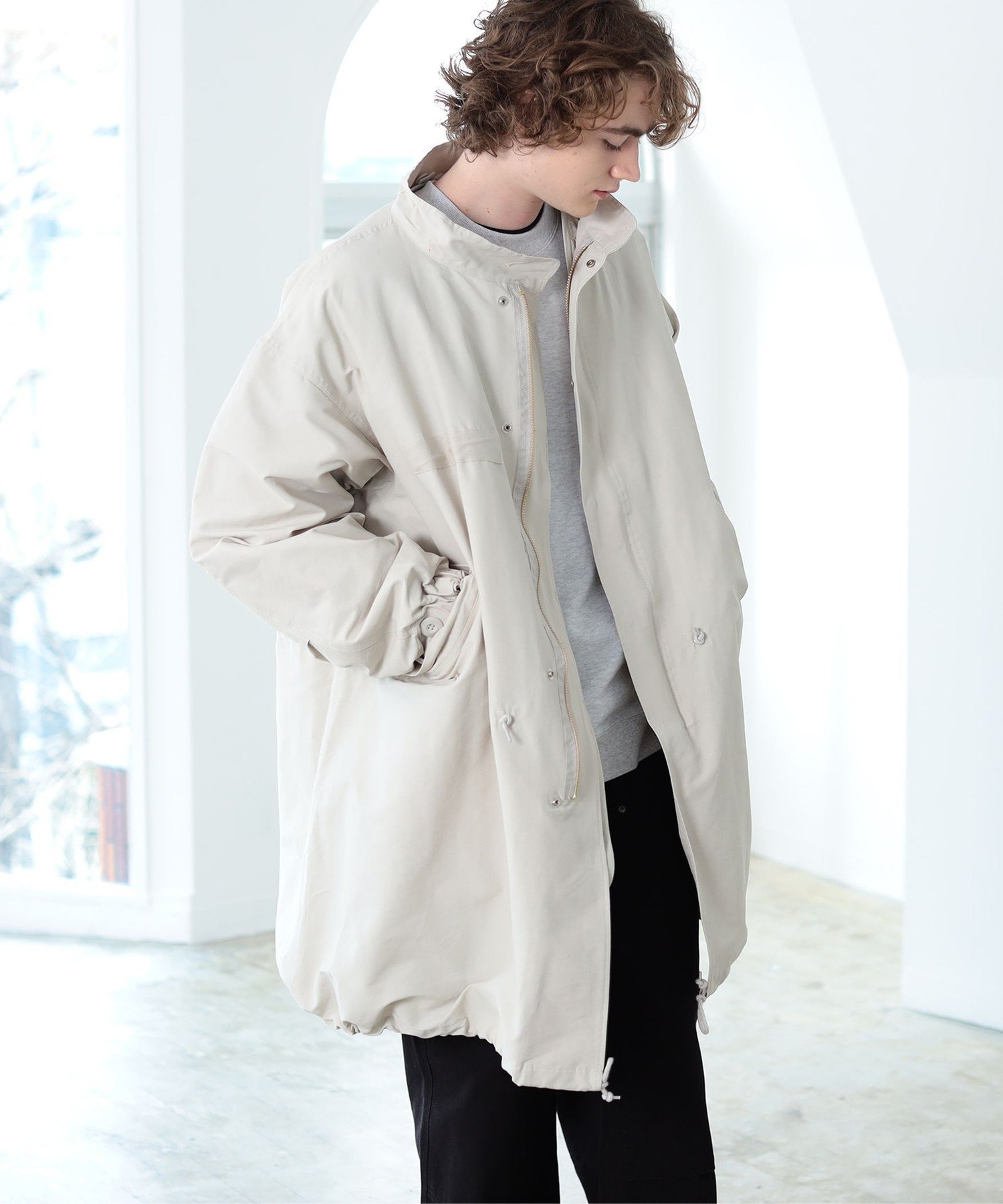 【ビームス ハート/BEAMS HEART / MEN】のライナー付き 3WAY モッズコート インテリア・キッズ・メンズ・レディースファッション・服の通販 founy(ファニー) 　ファッション　Fashion　メンズファッション　MEN　インナー　Inner　トレンド　Trend　ビッグ　Big　モダン　Modern　モッズコート　Mod Coat　ライナー　Liner　リラックス　Relax　ワイド　Wide　IVORY|ID: prp329100004233074 ipo3291000000029510783