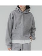 【コカ/COCA】の裏起毛クロップドパーカースウェット Gray|ID:prp329100004233901