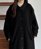 【ジュノア/JUNOAH】のcallautia ステンカラーコート 人気、トレンドファッション・服の通販 founy(ファニー) ファッション Fashion レディースファッション WOMEN アウター Coat Outerwear コート Coats thumbnail ブラック|ID: prp329100004233972 ipo3291000000029547303