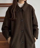 【ジュノア/JUNOAH】のcallautia ステンカラーコート 人気、トレンドファッション・服の通販 founy(ファニー) ファッション Fashion レディースファッション WOMEN アウター Coat Outerwear コート Coats thumbnail ブラウン|ID: prp329100004233972 ipo3291000000029547306