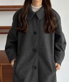 【ジュノア/JUNOAH】のcallautia ステンカラーコート 人気、トレンドファッション・服の通販 founy(ファニー) ファッション Fashion レディースファッション WOMEN アウター Coat Outerwear コート Coats thumbnail ダークグレー|ID: prp329100004233972 ipo3291000000029547308