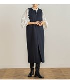 【ドロワット ロートレアモン/Droite Lautreamont】の【WEB限定】カルゼフロントファスナーワンピース≪手洗い可能≫ 人気、トレンドファッション・服の通販 founy(ファニー) ファッション Fashion レディースファッション WOMEN ワンピース Dress おすすめ Recommend ジャケット Jacket フロント Front ブルゾン Blouson エレガント 上品 Elegant thumbnail ネイビー|ID: prp329100004234650 ipo3291000000029351067