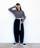 【ニコアンド/niko and】のMODE NORM CORE フリルカフスリブプルオーバー 人気、トレンドファッション・服の通販 founy(ファニー) ファッション Fashion レディースファッション WOMEN トップス・カットソー Tops/Tshirt プルオーバー Pullover 2023年 2023 2023-2024秋冬・A/W Aw/Autumn/Winter//Fw/Fall-Winter/2023-2024 おすすめ Recommend ストレッチ Stretch デニム Denim フリル Frills ベーシック Basic ボーダー Border ロング Long 人気 Popularity thumbnail ベージュボーダー×ブラック55|ID: prp329100004235594 ipo3291000000029475051