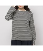 【ニコアンド/niko and】のオーガニックコットンテンセルロングTシャツ 人気、トレンドファッション・服の通販 founy(ファニー) ファッション Fashion レディースファッション WOMEN トップス・カットソー Tops/Tshirt シャツ/ブラウス Shirts/Blouses ロング / Tシャツ T-Shirts おすすめ Recommend アンダー Under インナー Inner カットソー Cut And Sew カーディガン Cardigan スウェット Sweat スリーブ Sleeve トレンド Trend ベスト Vest ロング Long 定番 Standard thumbnail ホワイト×ブラックボーダー19|ID: prp329100004235601 ipo3291000000029400419