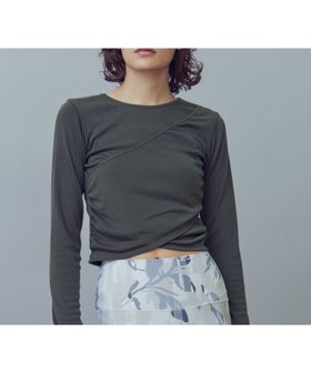 【ジュリエ/Julier】 リサイクルヤーンカシュクールトップス人気、トレンドファッション・服の通販 founy(ファニー) ファッション Fashion レディースファッション WOMEN トップス・カットソー Tops/Tshirt おすすめ Recommend ストレッチ Stretch 人気 Popularity 長袖 Long Sleeve |ID:prp329100004235608