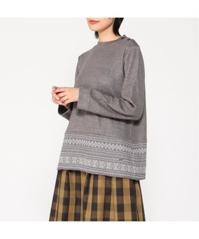 【クロコダイル/CROCODILE】のCROCODILE LADIES/ノルディックデザインカットソー 人気、トレンドファッション・服の通販 founy(ファニー) ファッション Fashion レディースファッション WOMEN トップス・カットソー Tops/Tshirt カットソー Cut and Sewn カットソー Cut And Sew 冬 Winter |ID:prp329100004235697