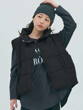 【コカ/COCA】の中綿短丈ベスト 人気、トレンドファッション・服の通販 founy(ファニー) ファッション Fashion レディースファッション WOMEN アウター Coat Outerwear トップス・カットソー Tops/Tshirt ベスト/ジレ Gilets/Vests エアリー Airy シンプル Simple スウェット Sweat ドローコード Draw Cord ベスト Vest ポケット Pocket |ID:prp329100004235859