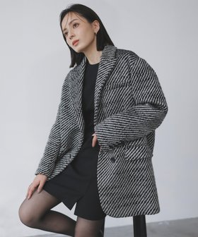 【アニュアンス/anuans】 ツイードウールジャケットコート人気、トレンドファッション・服の通販 founy(ファニー) ファッション Fashion レディースファッション WOMEN アウター Coat Outerwear コート Coats ジャケット Jackets ジャケット Jacket ツイード Tweed テクスチャー Texture バランス Balance パターン Pattern フィット Fit マニッシュ Mannish モダン Modern リラックス Relax ワイド Wide エレガント 上品 Elegant |ID:prp329100004235905