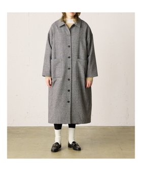 【マーコート/MARcourt】のMidiUmi ツイードコートワンピース 人気、トレンドファッション・服の通販 founy(ファニー) ファッション Fashion レディースファッション WOMEN アウター Coat Outerwear コート Coats シンプル Simple ツイード Tweed フロント Front ポケット Pocket 長袖 Long Sleeve |ID:prp329100004236414