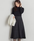 【クイーンズ コート/QUEENS COURT】のジャガードニットフレアワンピース≪手洗い可能≫ 人気、トレンドファッション・服の通販 founy(ファニー) ファッション Fashion レディースファッション WOMEN ワンピース Dress パール Pearl thumbnail ブラック|ID: prp329100004236506 ipo3291000000029364689