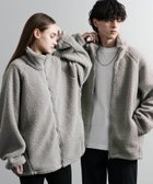 【ロッキーモンロー/Rocky Monroe】のオーバーサイズシープボアジャケット/ブルゾン 人気、トレンドファッション・服の通販 founy(ファニー) ファッション Fashion レディースファッション WOMEN アウター Coat Outerwear ジャケット Jackets ブルゾン Blouson/Jackets アウトドア Outdoor カットソー Cut And Sew ジップ Zip スウェット Sweat スタンド Stand トレンド Trend ドローコード Draw Cord バランス Balance パーカー Hoodie フロント Front ブルゾン Blouson 防寒 Cold Protection メンズ Mens ルーズ Loose 再入荷 Restock/Back In Stock/Re Arrival おすすめ Recommend thumbnail グレー|ID: prp329100004236628 ipo3291000000029506668