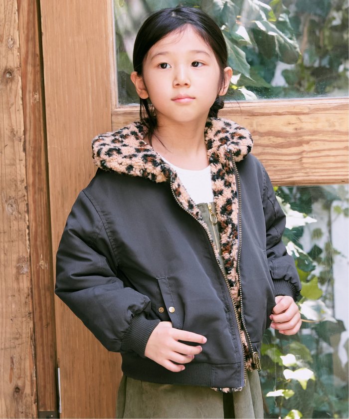 【イッカ/ikka / KIDS】のリバーシブルボアブルゾン(110~160cm) インテリア・キッズ・メンズ・レディースファッション・服の通販 founy(ファニー) https://founy.com/ ファッション Fashion キッズファッション KIDS アニマル Animal リバーシブル Reversible |ID: prp329100004236720 ipo3291000000029510095