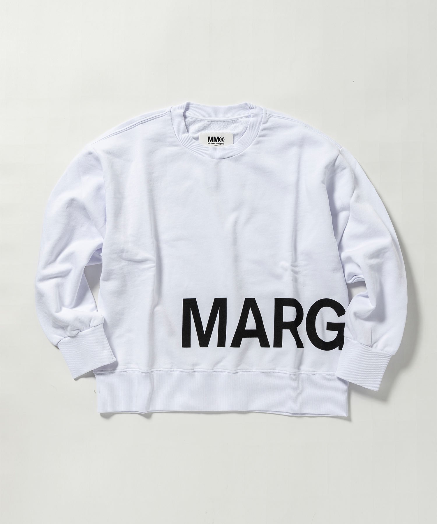 【シフォン/SHIFFON / KIDS】のMM6 Maison Margiela/MM6 Maison Margiela(エムエムシックス)Kids Junior ブランドロゴ長袖スウェットプルオーバー インテリア・キッズ・メンズ・レディースファッション・服の通販 founy(ファニー) 　ファッション　Fashion　キッズファッション　KIDS　トップス・カットソー　Tops/Tees/Kids　長袖　Long Sleeve　white|ID: prp329100004236743 ipo3291000000029485350