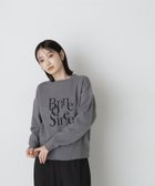 【ナチュラル ビューティー ベーシック/NATURAL BEAUTY BASIC】のジャガードロゴニット チャコール1|ID: prp329100004236747 ipo3291000000029465137