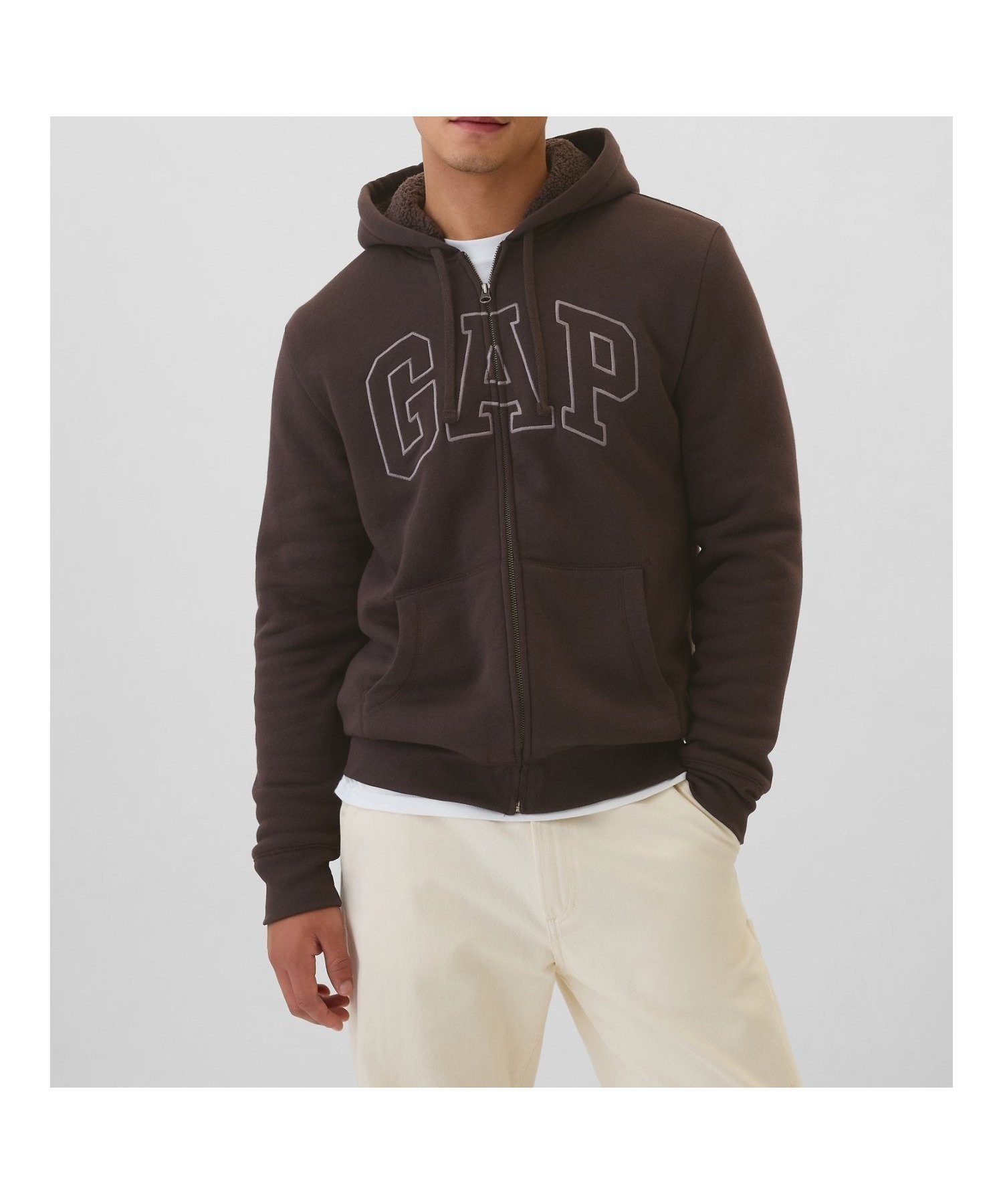 【ギャップ/GAP】のGAPロゴ 裏ボア ジップアップパーカー インテリア・キッズ・メンズ・レディースファッション・服の通販 founy(ファニー) 　ファッション　Fashion　レディースファッション　WOMEN　トップス・カットソー　Tops/Tshirt　パーカ　Sweats　ドローコード　Draw Cord　フィット　Fit　フロント　Front　ポケット　Pocket　リラックス　Relax　長袖　Long Sleeve　TERRA_BROWN|ID: prp329100004236827 ipo3291000000029523282