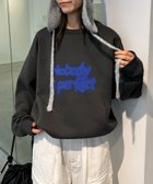 【チャオパニックティピー/CIAOPANIC TYPY】の【UNISEX】スプレーロゴ裏起毛スウェット チャコールグレー|ID: prp329100004236920 ipo3291000000029370290