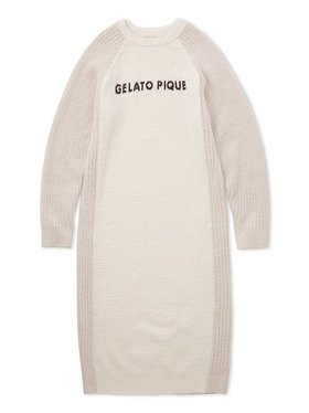 【ジェラート ピケ/gelato pique】のベビモコリブロゴジャガードワンピース 人気、トレンドファッション・服の通販 founy(ファニー) ファッション Fashion レディースファッション WOMEN ワンピース Dress ベーシック Basic |ID:prp329100004237642