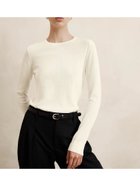 【バナナリパブリック ファクトリーストア/BANANA REPUBLIC FACTORY STORE】のBANANA REPUBLIC FACTORY STORE フォーエバークルーネックセーター 人気、トレンドファッション・服の通販 founy(ファニー) ファッション Fashion レディースファッション WOMEN A/W・秋冬 Aw・Autumn/Winter・Fw・Fall-Winter インナー Inner ジャケット Jacket ミックス Mix thumbnail SNOW_DAY|ID: prp329100004237728 ipo3291000000029508977